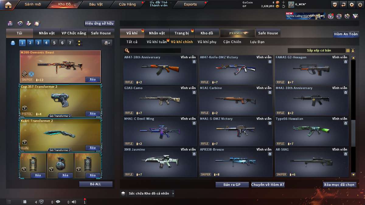 shop acc cf uy tin gia re